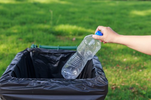 Eco-friendly waste disposal practices with a skip